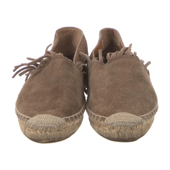 CHLOÉ Chloé Suede Fringe Trim Accent Espadrilles Suede Fringe womens 35 IT 35 - Picture 4 of 8